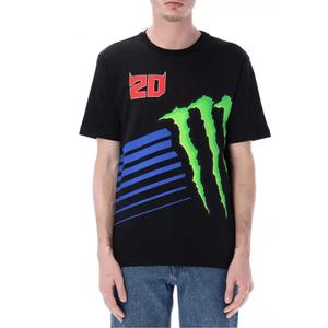 Fabio Quartararo Monster Energy Logo T-shirt, sort