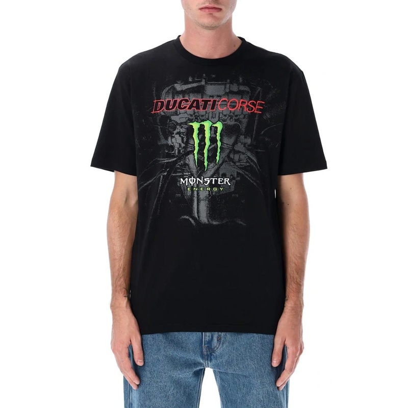 Ducati Corse Monster Energy T-shirt, sort