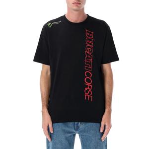 Ducati Corse Monster Energy T-shirt med logo, sort