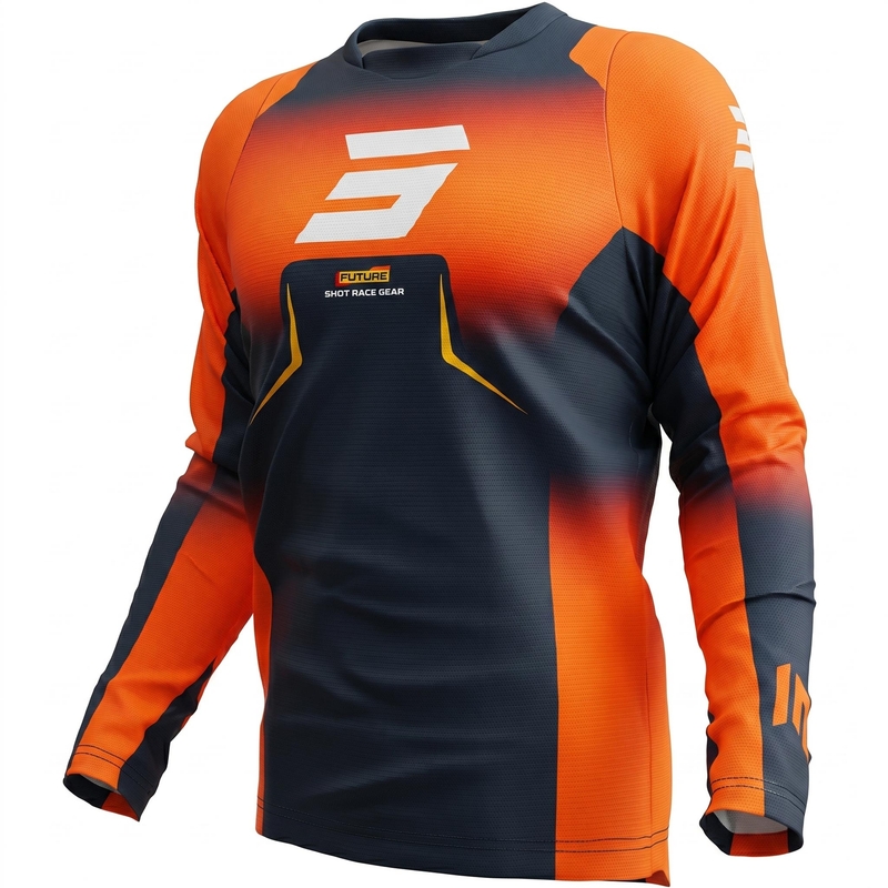 Motocross trøje Shot Devo Future blå-orange