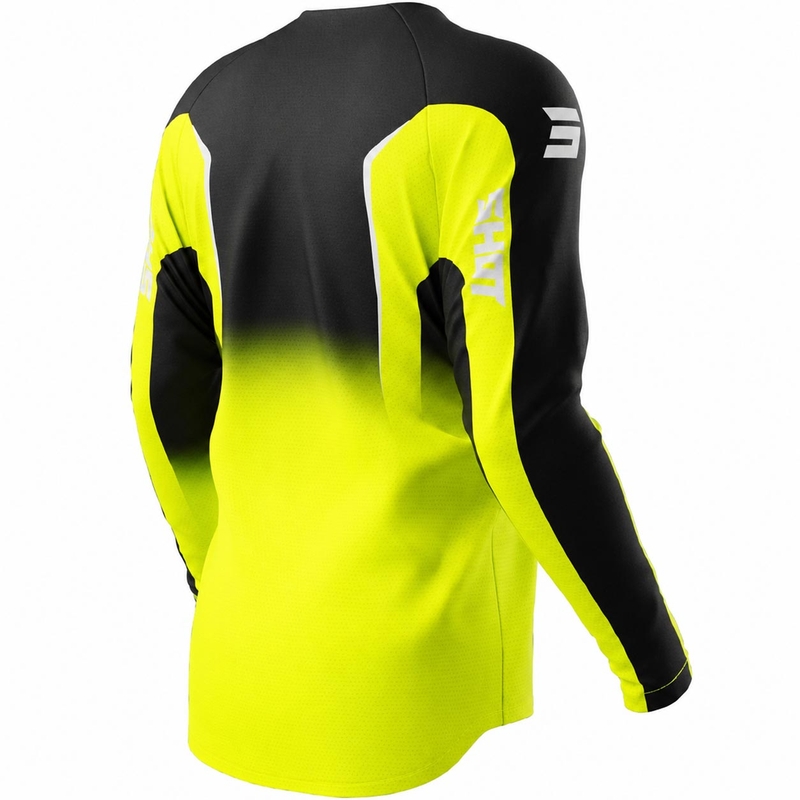 Motocross trøje Shot Draw Clash fluo gul