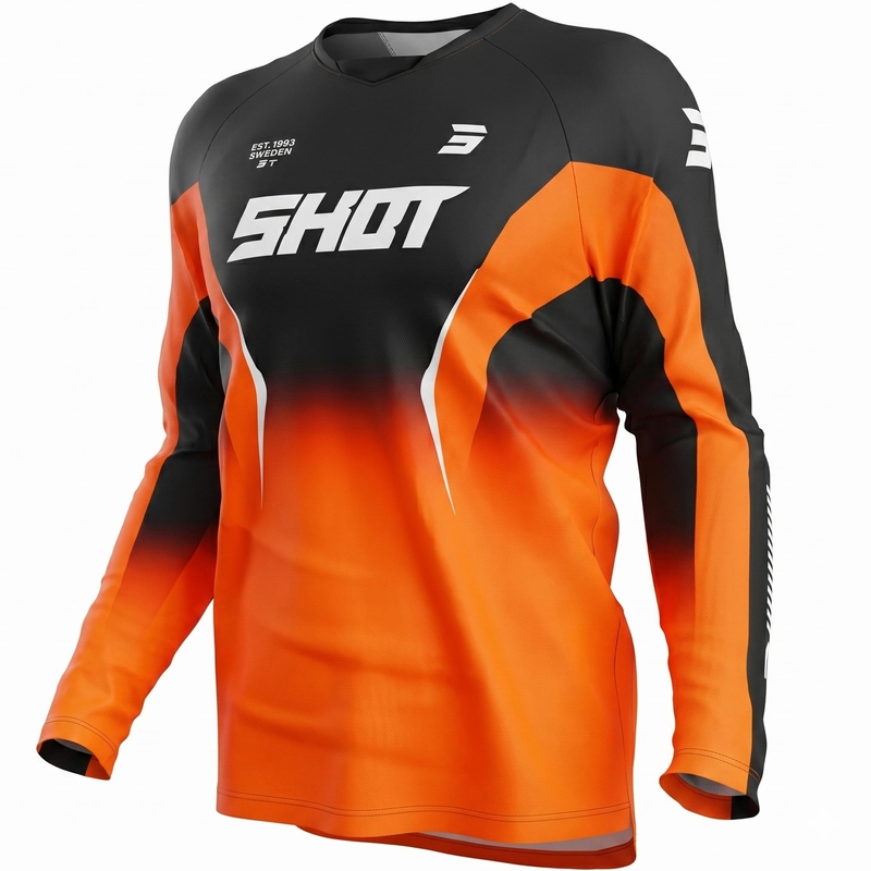 Motocross trøje Shot Draw Clash orange