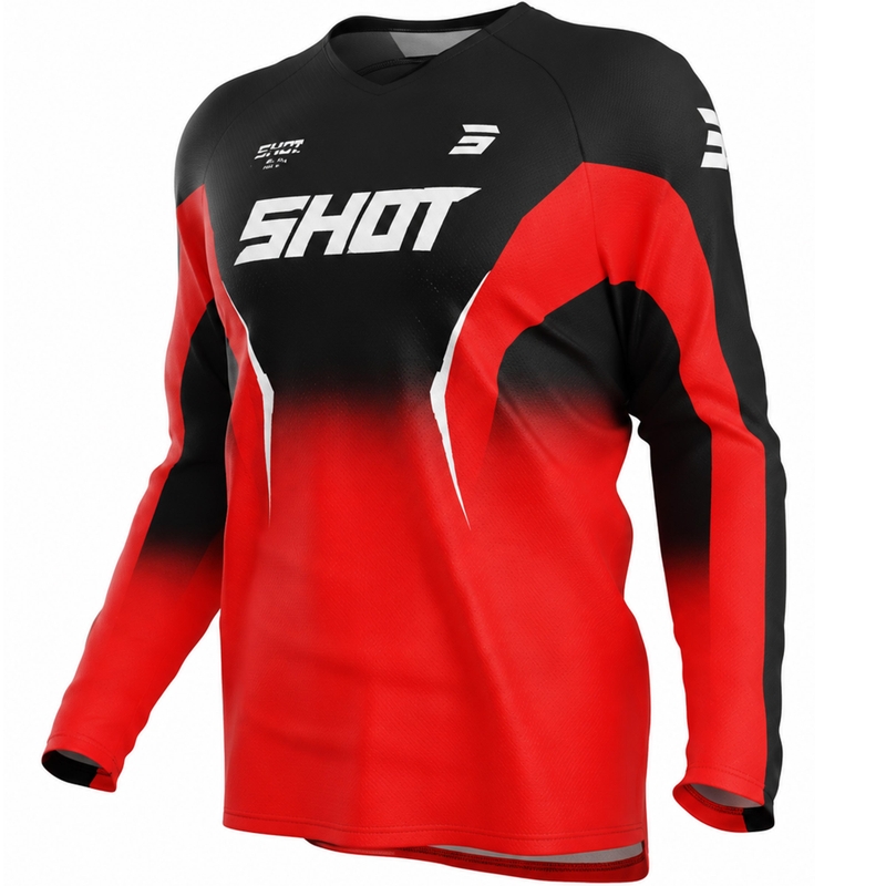 Motocross trøje Shot Draw Clash rød