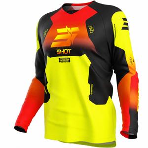 Shot Draw Rocket børne motocross trøje fluo gul