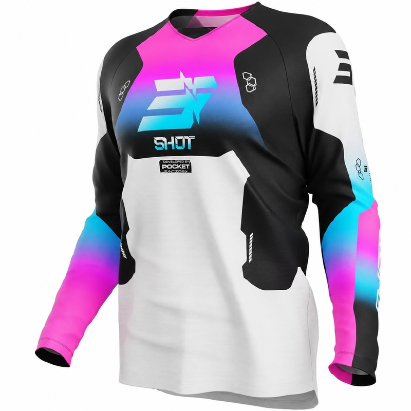 Shot Draw Rocket Børne Motocross Trøje Pink
