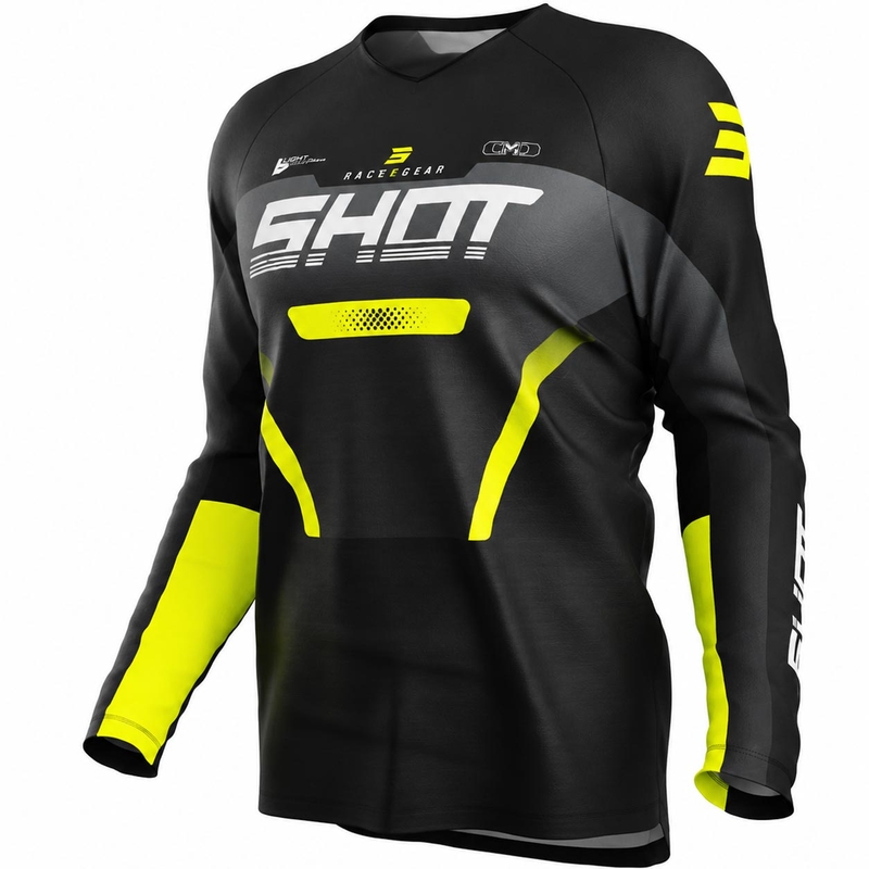 Shot Draw Struck Børne Motocross Trøje Grå