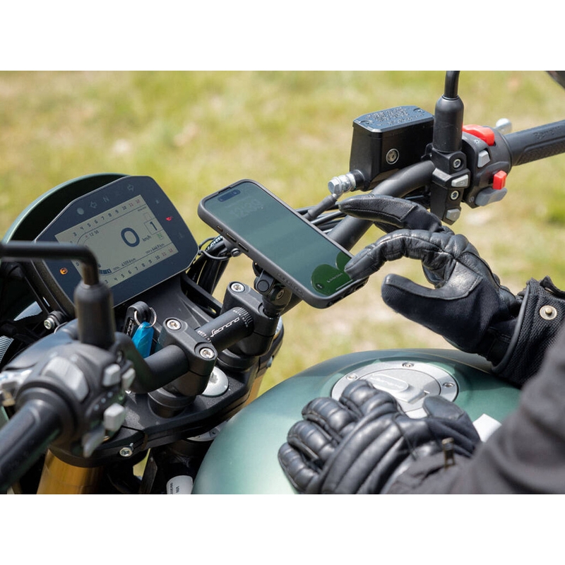 Quad Lock® PRO telefonholder på styret, sort