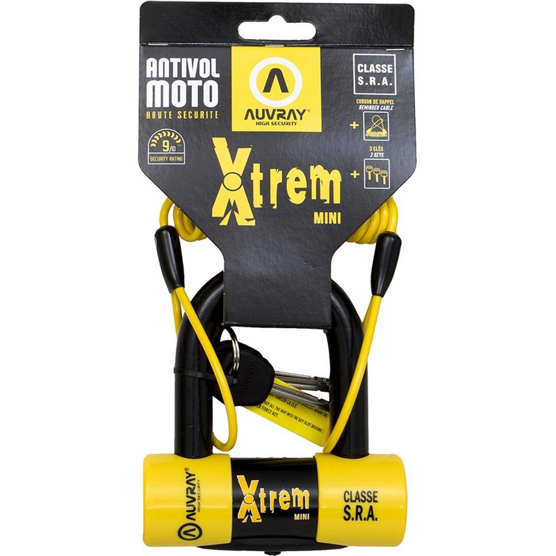 Auvray XTREM Mini bremseskivelås 16 mm gul
