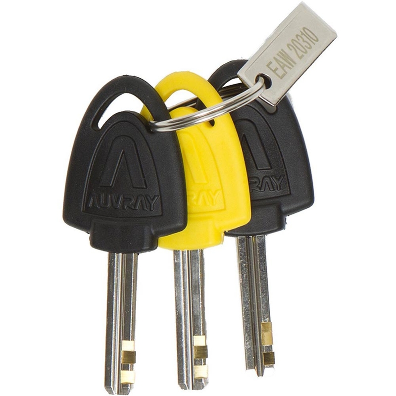 Auvray B-Lock 06 bremseskivelås med 120 dB alarm, gul