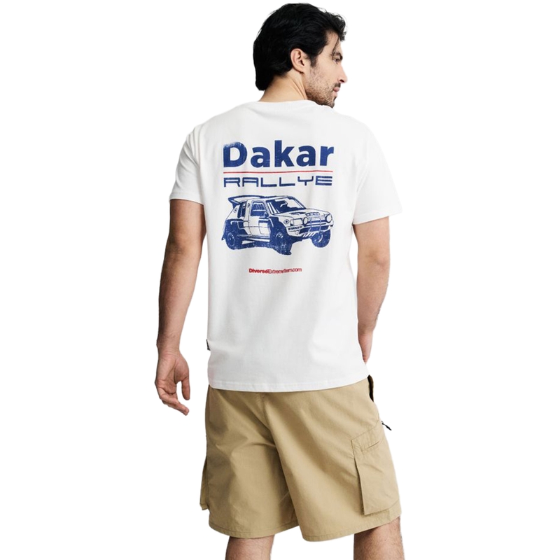 Dakar Car T-shirt hvid