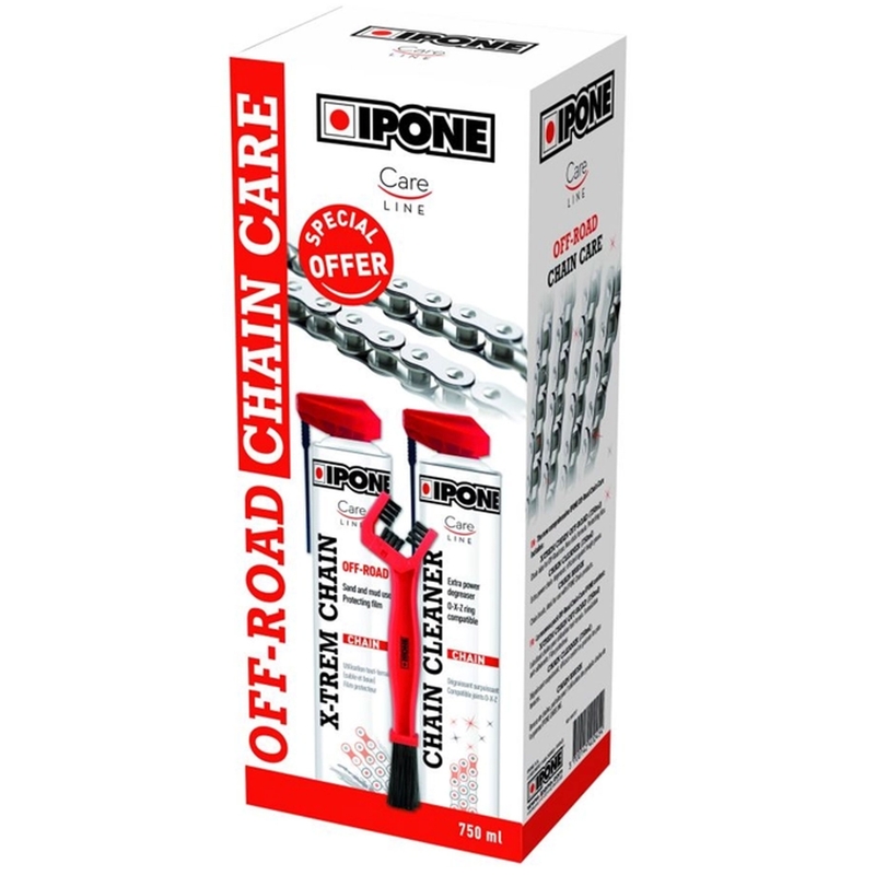 Ipone Off Road Chain Care rengørings- og smøringssæt
