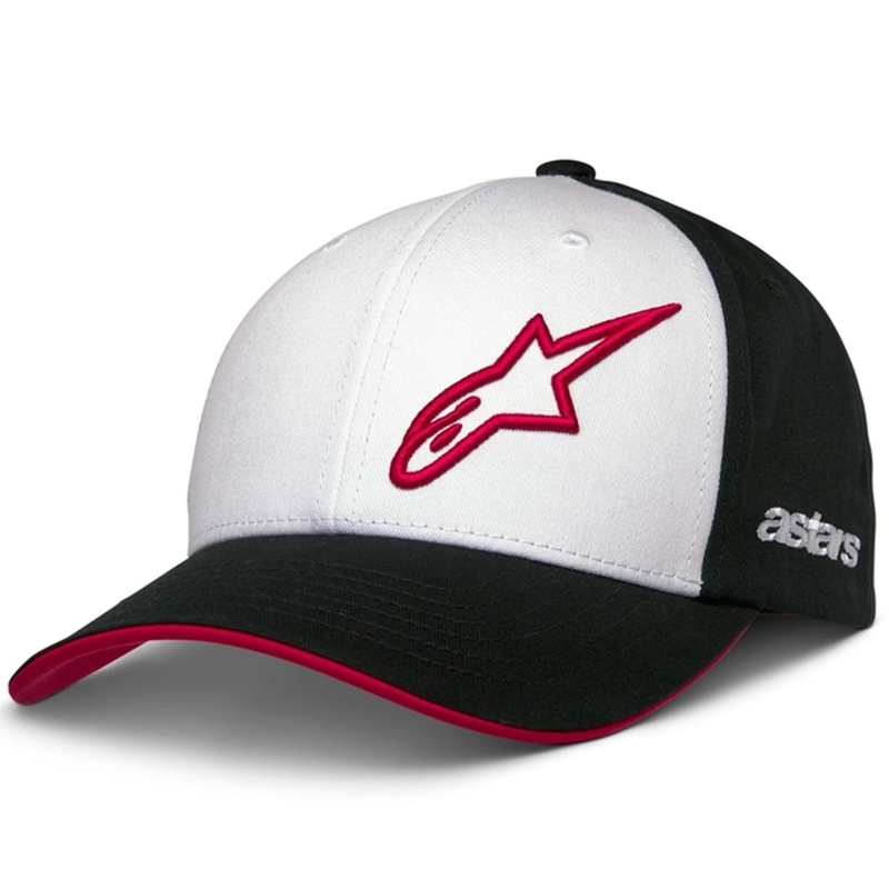 Alpinestars Sessionized Snapback-kasket hvid-sort-rød
