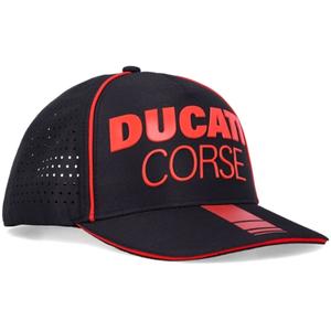 Ducati Laser Performance Midvisor Cap sort og rød