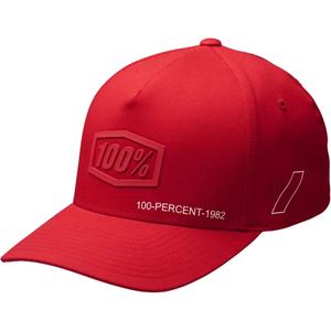 Kasket 100% Shadow Flexfit rød