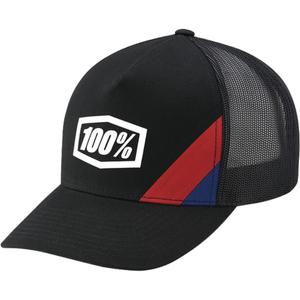 100% Cornestone X-Fit Trucker-kasket sort