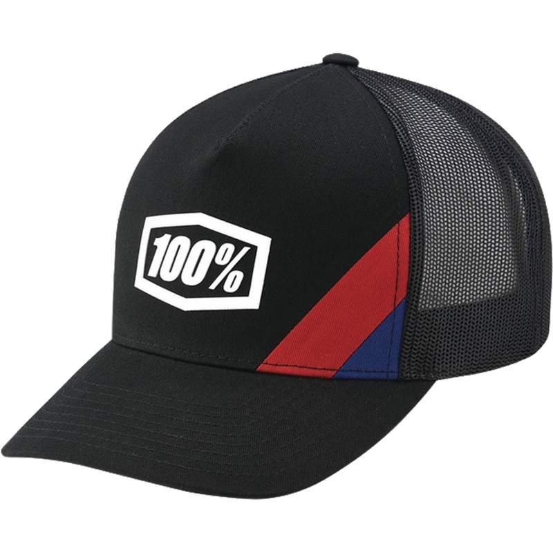 100% Cornestone X-Fit Trucker-kasket sort