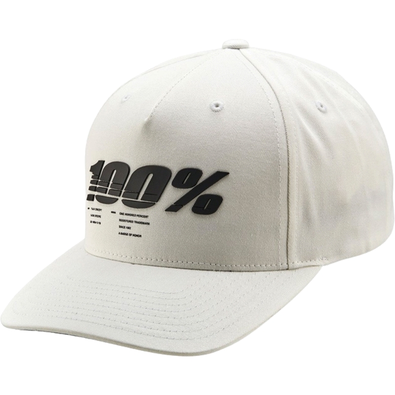 Kasket 100% Staunch Snapback hvid