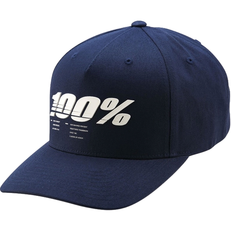 Kasket 100% Staunch Snapback blå