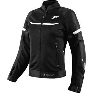 Motorcykeljakke til kvinder SEVENTY DEGREES SD-JR30.2 Mojave sort og hvid