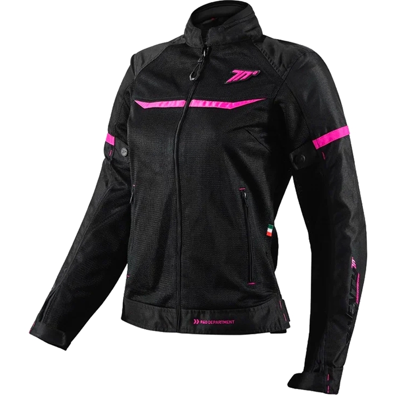 Dame motorcykeljakke SEVENTY DEGREES SD-JR30.2 Mojave sort-pink