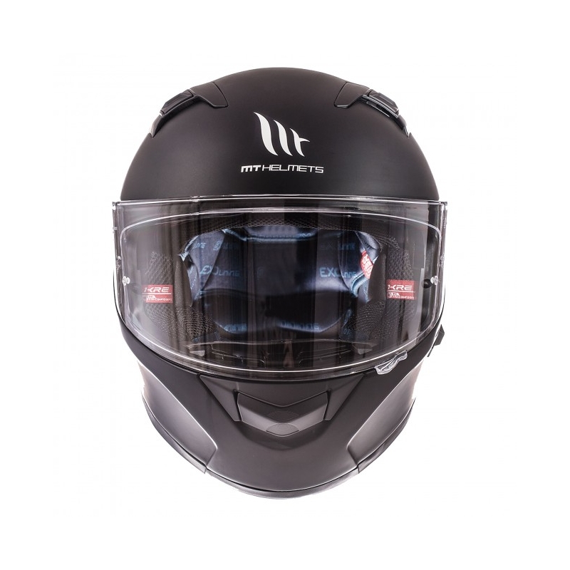 MT Kre SV integreret motorcykelhjelm sort mat udsalg