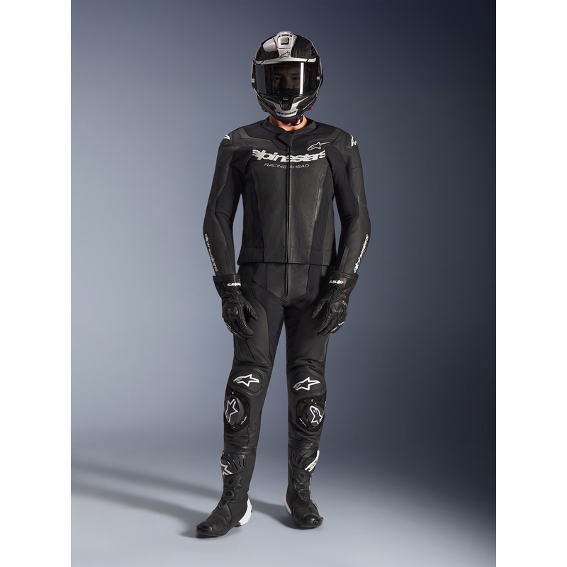 Alpinestars GP Force V2 læderdragt, sort/hvid