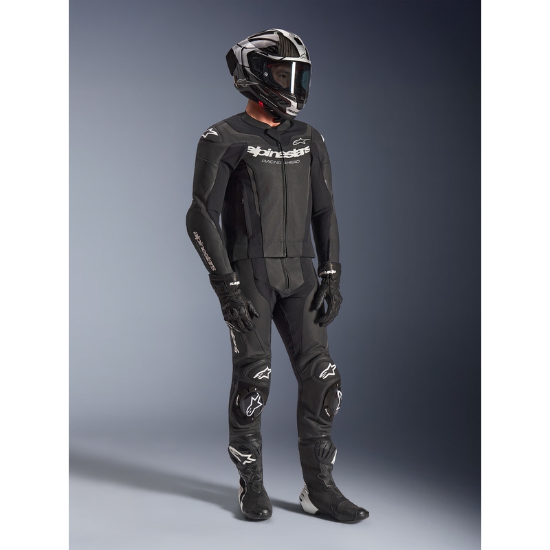 Alpinestars GP Force V2 læderdragt, sort/hvid