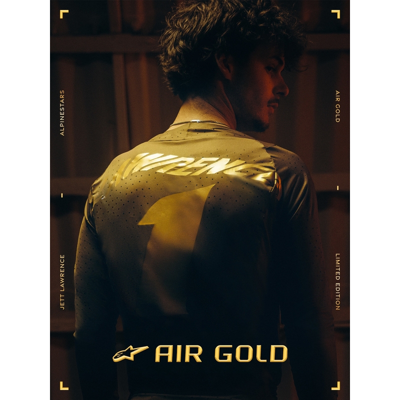 Motorcykelstøvler Alpinestars TECH 10 Limited Edition AIR GOLD, Brun/Guld