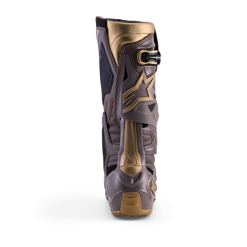 Motorcykelstøvler Alpinestars TECH 10 Limited Edition AIR GOLD, Brun/Guld