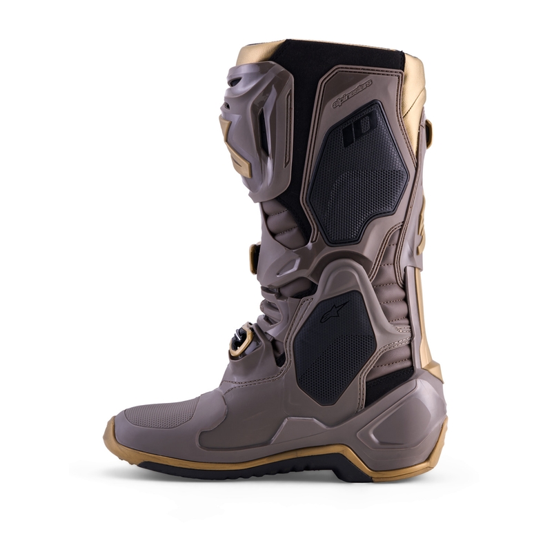 Motorcykelstøvler Alpinestars TECH 10 Limited Edition AIR GOLD, Brun/Guld