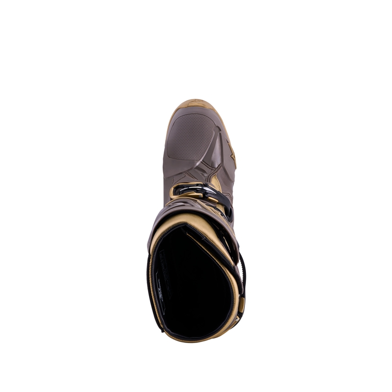 Motorcykelstøvler Alpinestars TECH 10 Limited Edition AIR GOLD, Brun/Guld