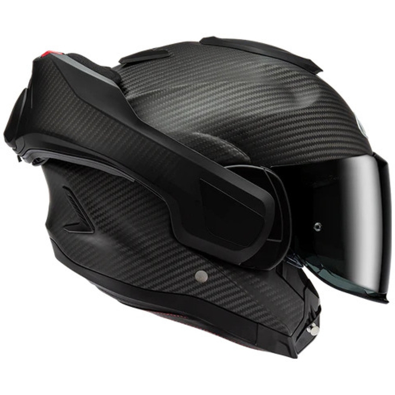 Flip-up motorcykelhjelm HJC F100 CARBON matsort