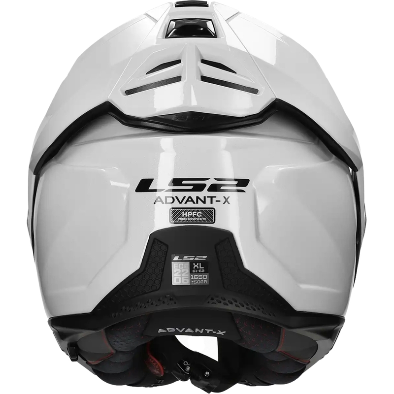 LS2 FF901 Advant X Solid White sammenklappelig motorcykelhjelm
