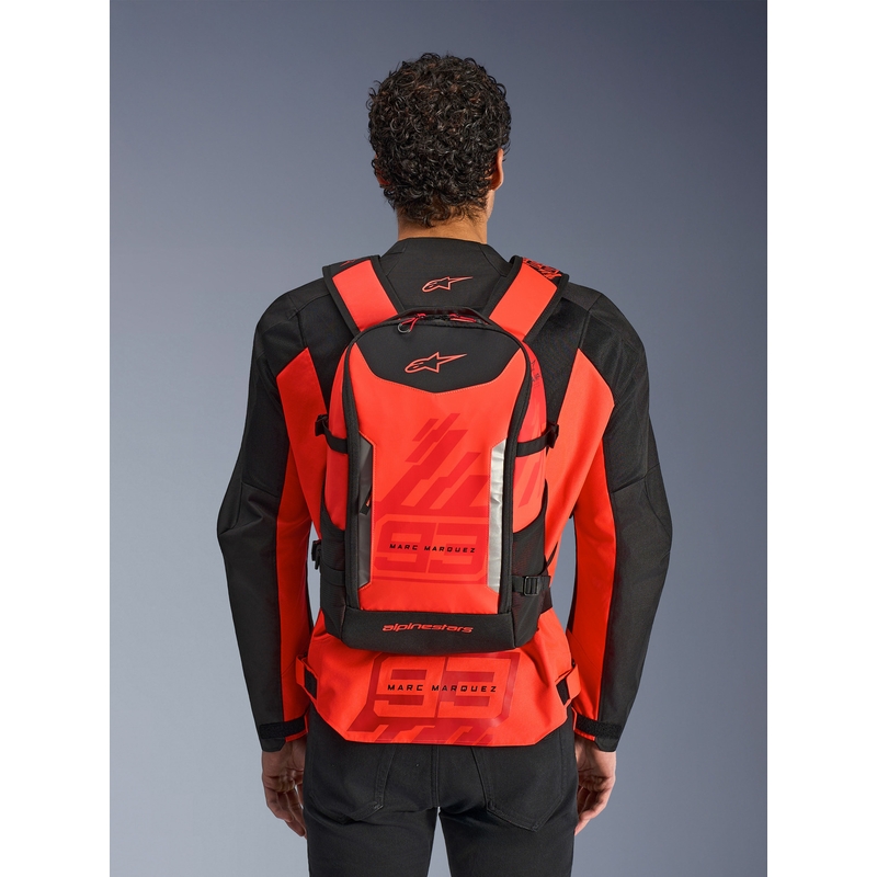 Alpinestars AMP-3 MM93 rygsæk rød fluo-rød-sort 17 l