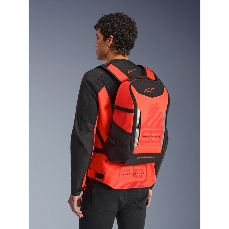 Alpinestars AMP-3 MM93 rygsæk rød fluo-rød-sort 17 l