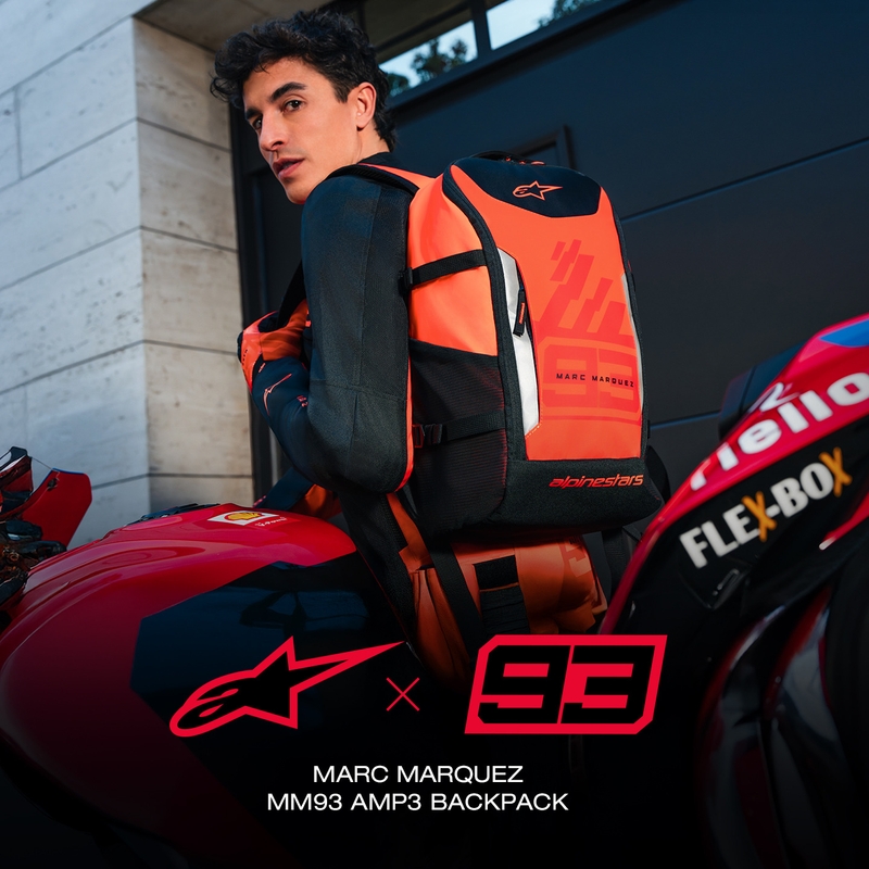 Alpinestars AMP-3 MM93 rygsæk rød fluo-rød-sort 17 l