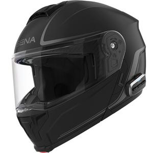 Flip-up motorcykelhjelm med headset SENA Outrush 2 matsort