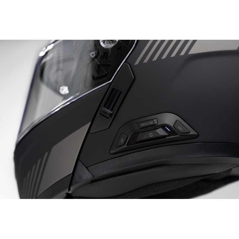 Flip-up motorcykelhjelm med headset SENA Specter hvid