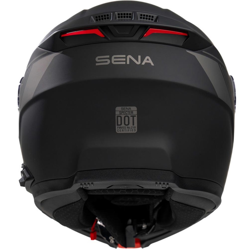Flip-up motorcykelhjelm med headset SENA Specter matsort