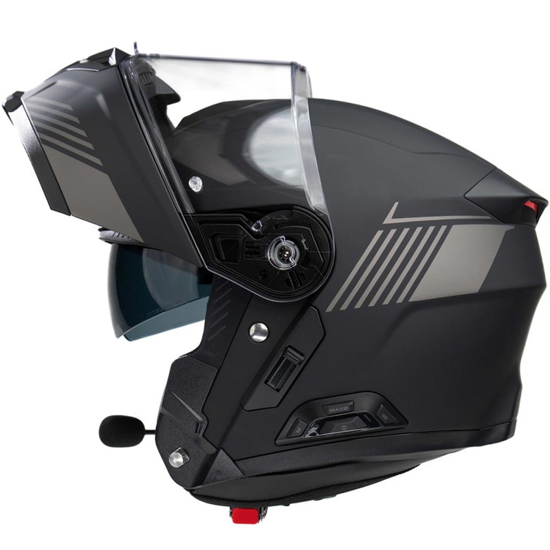 Flip-up motorcykelhjelm med headset SENA Specter matsort