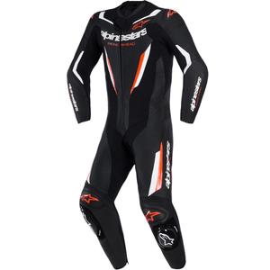 Alpinestars GP FORCE V2 heldragt, sort-hvid-fluo rød