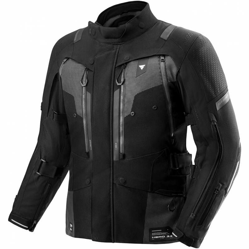 Shima Hero 3.0 motorcykeljakke sort