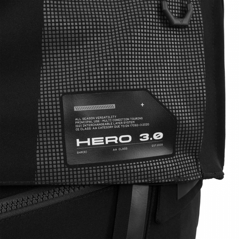 Shima Hero 3.0 motorcykeljakke sort