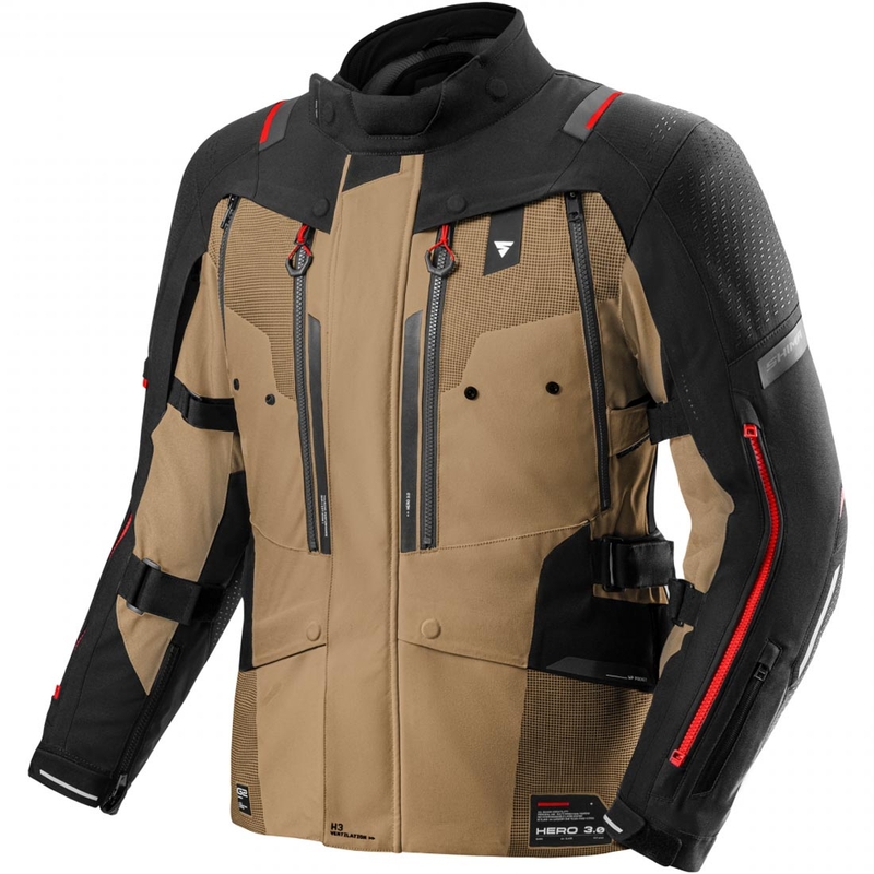 Shima Hero 3.0 motorcykeljakke brun
