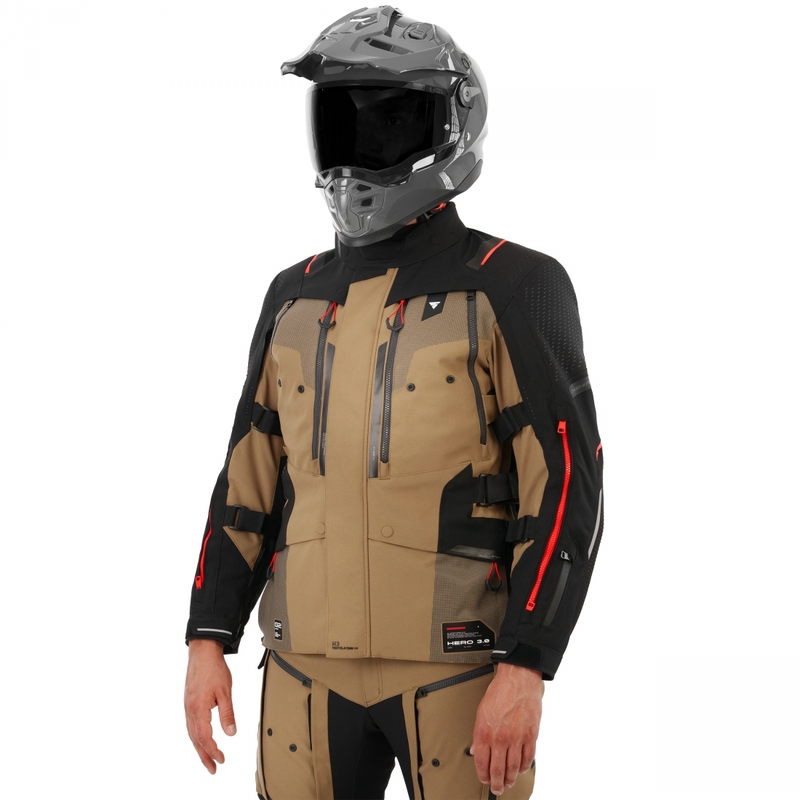 Shima Hero 3.0 motorcykeljakke brun