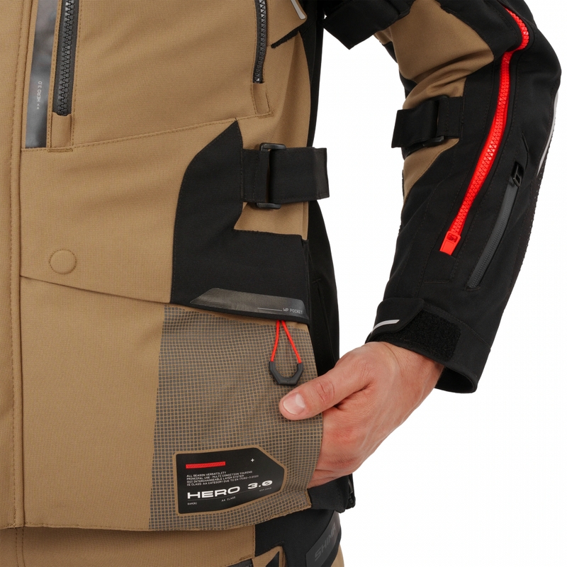 Shima Hero 3.0 motorcykeljakke brun