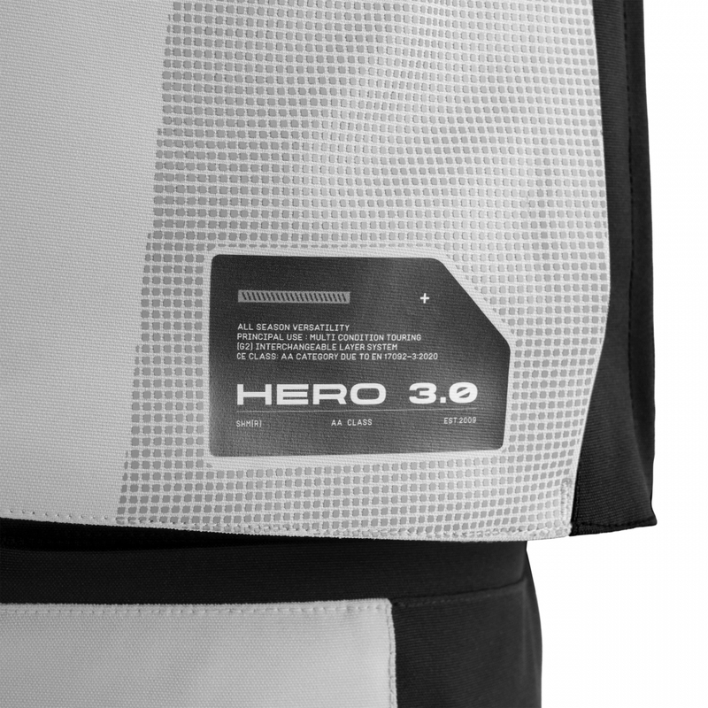 Shima Hero 3.0 motorcykeljakke grå-sort