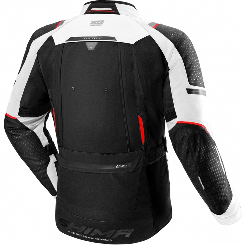 Shima Hero 3.0 motorcykeljakke grå-rød