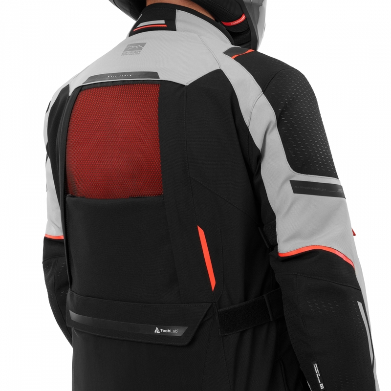 Shima Hero 3.0 motorcykeljakke grå-rød