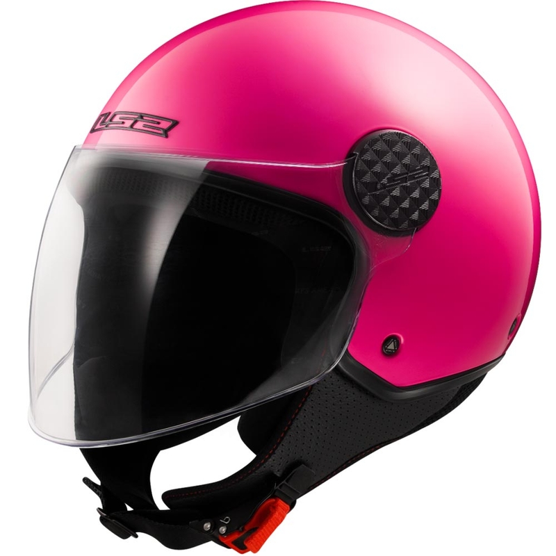 Åben motorcykelhjelm LS2 OF558 Sphere Lux II Ensfarvet fluo pink